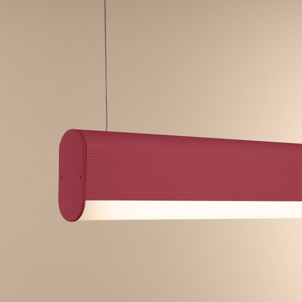 Κρεμαστό φωτιστικό LED Farge, Ροζ, 3000K, 120x8x150 cm