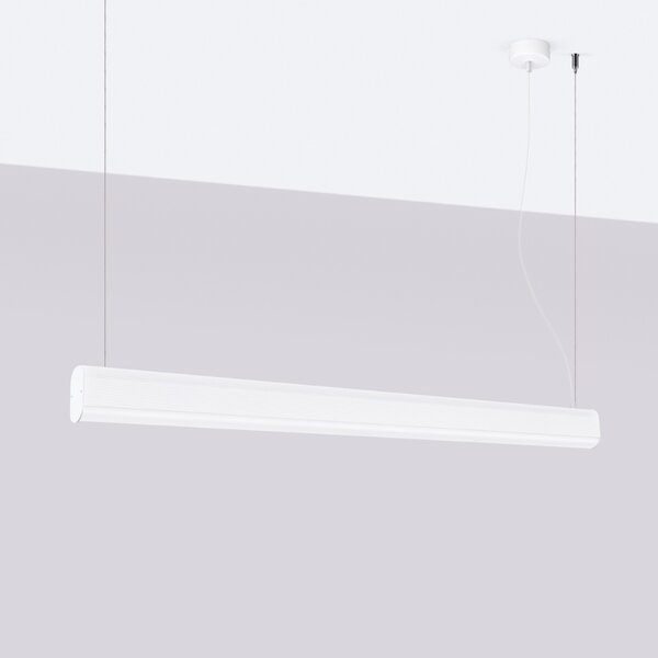 Κρεμαστό φωτιστικό LED Farge, Λευκό, 4000K, 120x8x150 cm