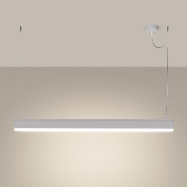 Κρεμαστό φωτιστικό LED Farge, Λευκό, 4000K, 120x8x150 cm