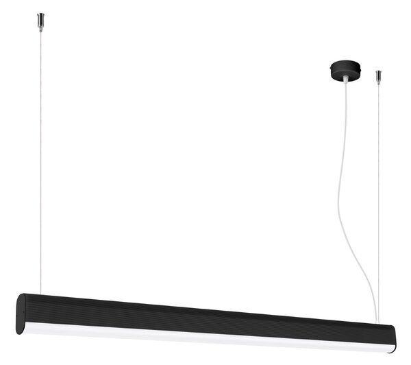 Κρεμαστό φωτιστικό LED Farge, Μαύρο, 3000K, 120x8x150 cm