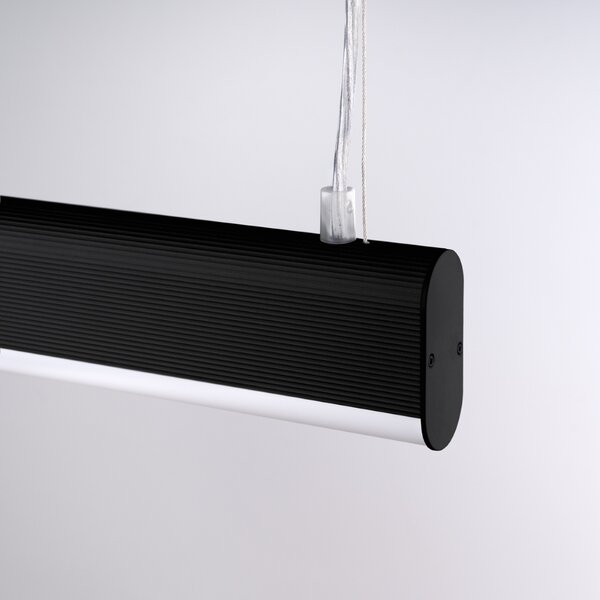 Κρεμαστό φωτιστικό LED Farge, Μαύρο, 3000K, 120x8x150 cm
