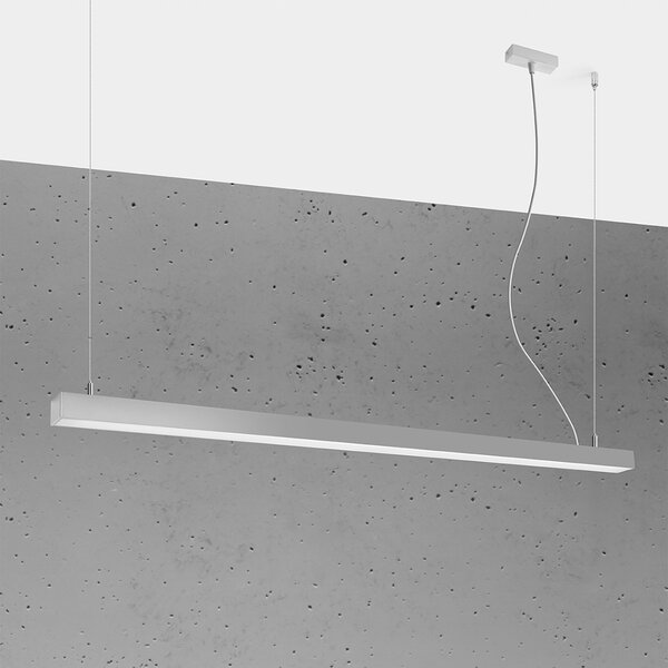 Κρεμαστό φωτιστικό LED Pinne, Γκρι, 3000K, 150x6x150 cm