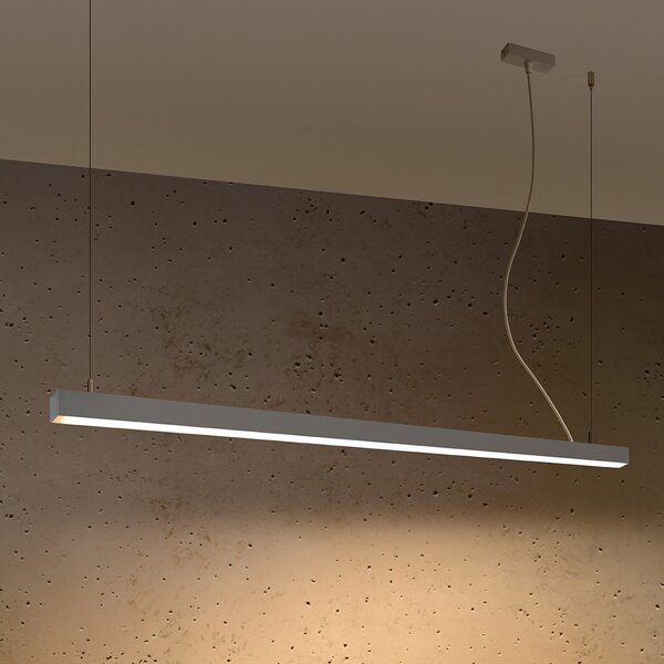 Κρεμαστό φωτιστικό LED Pinne, Γκρι, 3000K, 150x6x150 cm
