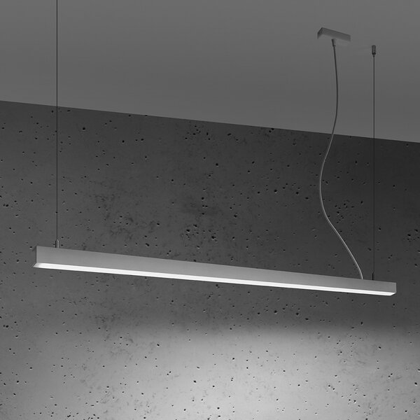 Κρεμαστό φωτιστικό LED Pinne, Λευκό, 4000K, 150x6x150 cm