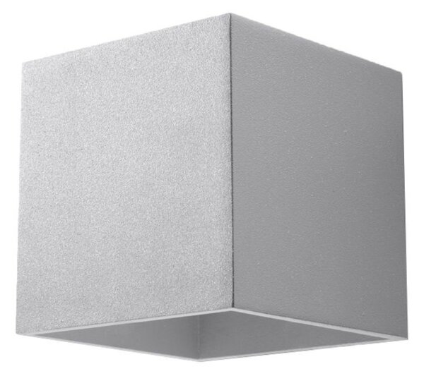 Φωτιστικό τοίχου Quad, Γκρι, 10x12x10 cm