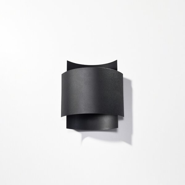 Φωτιστικό τοίχου Impact, Μαύρο, 22x11x23 cm