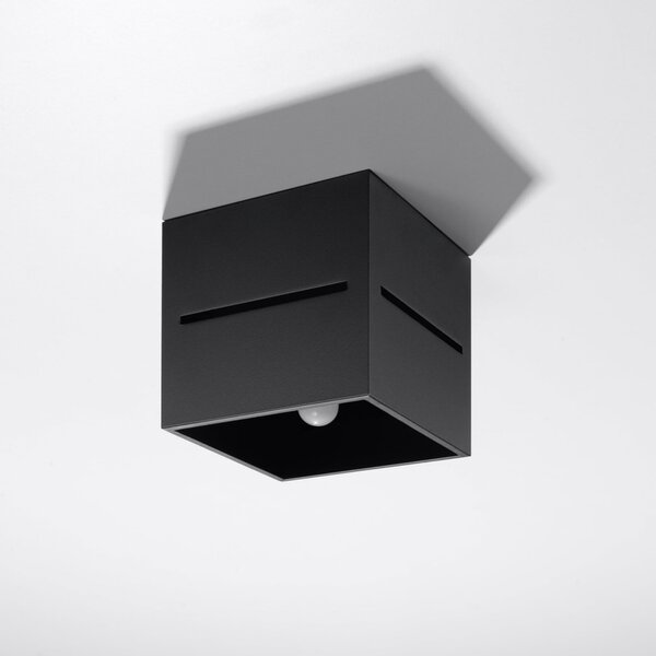 Πλαφονιέρα Lobo, Μαύρη, 10x10x10 cm