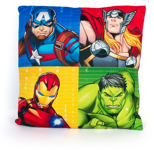 Διακοσμητικό Μαξιλάρι Βελουτέ 2 Όψεων (38x38) Dimcol Avengers 53