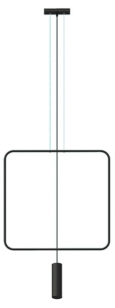 Κρεμαστό φωτιστικό Rana, Μαύρο, 61x6x175 cm