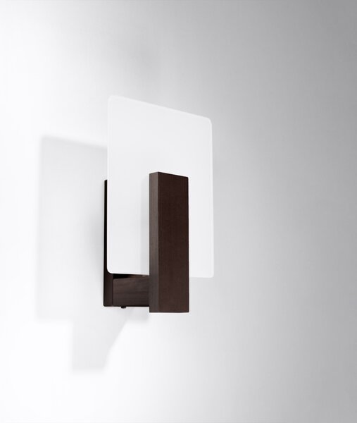 Φωτιστικό τοίχου Lappo, Wenge, 16x12x30.5 cm