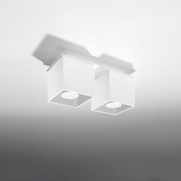Πλαφονιέρα Quad, Λευκή, 26x11x12 cm