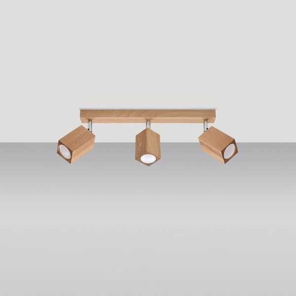 Πλαφονιέρα Keke, Δρυς, 45x5x20 cm