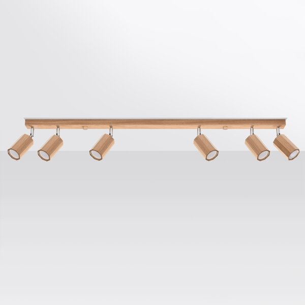 Πλαφονιέρα Zake, Δρυς, 120x5x20 cm