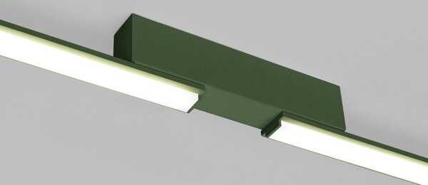 Πλαφονιέρα LED Lagom, Λαδί, 4000K, 181x4x7 cm