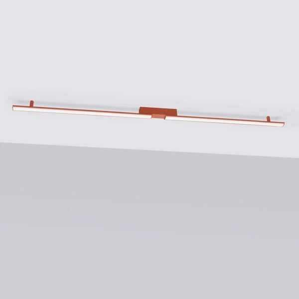 Πλαφονιέρα LED Lagom, Κόκκινη, 3000K, 181x4x7 cm