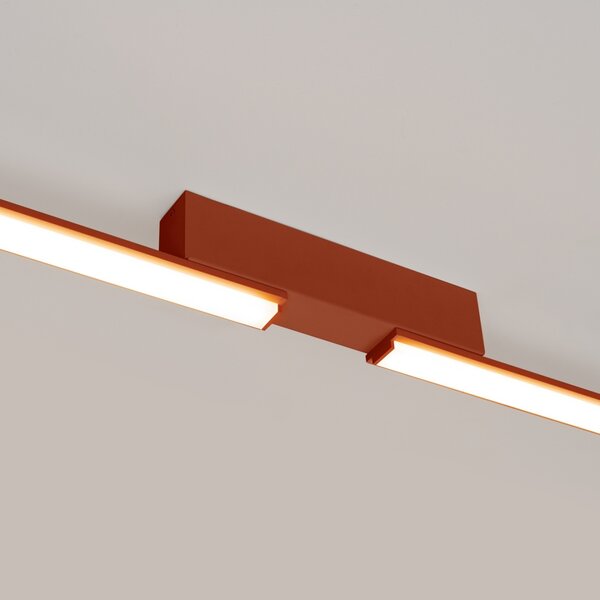Πλαφονιέρα LED Lagom, Κόκκινη, 3000K, 181x4x7 cm