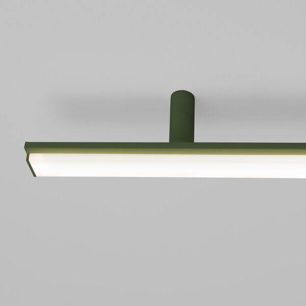 Πλαφονιέρα LED Lagom, Λαδί, 4000K, 181x4x7 cm