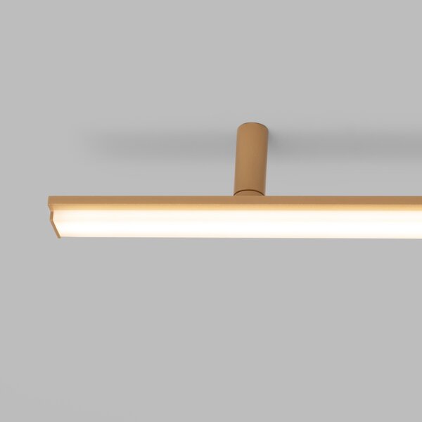 Πλαφονιέρα LED Lagom, Χρυσή, 4000K, 181x4x7 cm