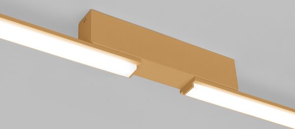 Πλαφονιέρα LED Lagom, Χρυσή, 4000K, 181x4x7 cm