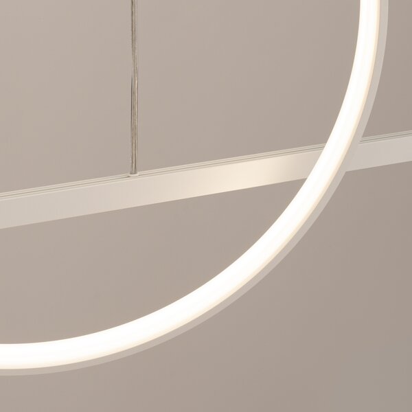 Κρεμαστό φωτιστικό LED Glad, Λευκό, 3000K, 120x20x212 cm