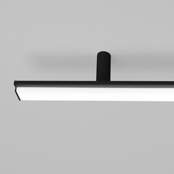 Πλαφονιέρα LED Lagom, Μαύρη, 4000K, 181x4x7 cm