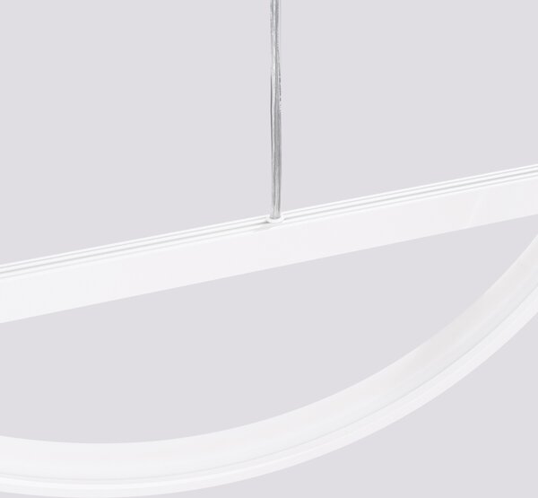 Κρεμαστό φωτιστικό LED Glad, Λευκό, 3000K, 120x20x212 cm