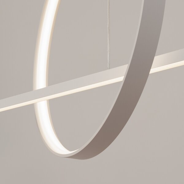 Κρεμαστό φωτιστικό LED Glad, Λευκό, 3000K, 120x20x212 cm