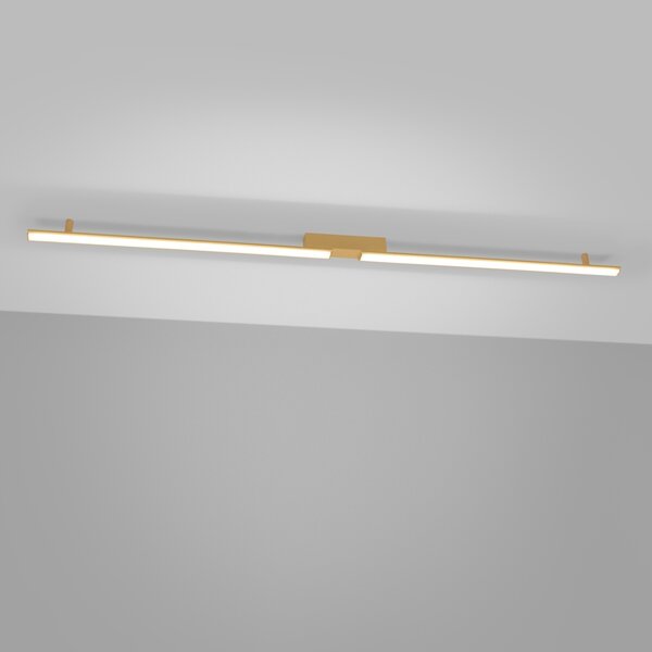 Πλαφονιέρα LED Lagom, Χρυσή, 4000K, 181x4x7 cm