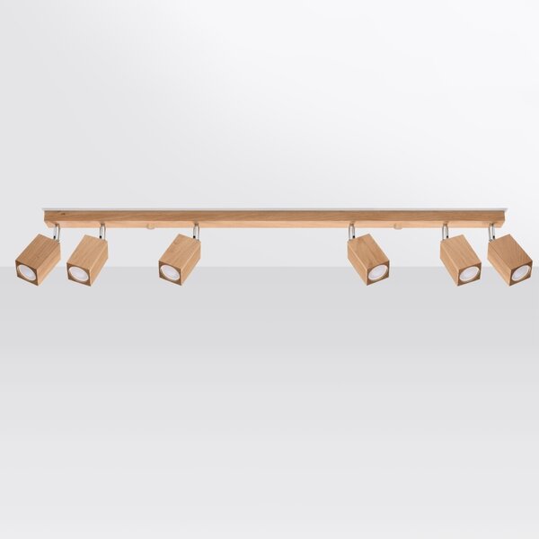 Πλαφονιέρα Keke, Δρυς, 120x5x20 cm