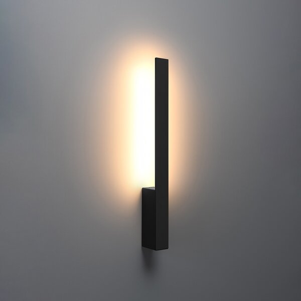 Φωτιστικό τοίχου LED Lahti, Μαύρο, 3000K, 4x6.5x50 cm