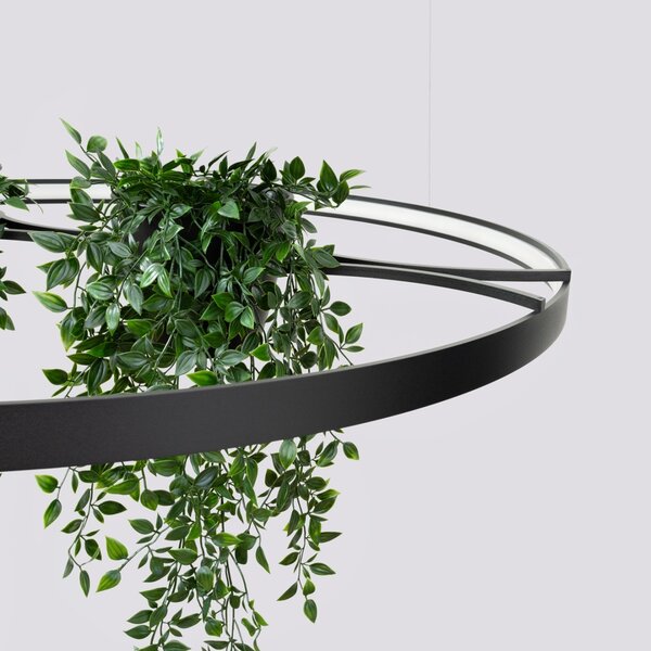 Πολυέλαιος LED Rio Bio 110, Μαύρος, 4000K, 110x110x200 cm