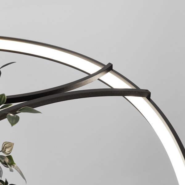 Πολυέλαιος LED Rio Bio 110, Μαύρος, 4000K, 110x110x200 cm