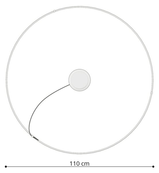 Πολυέλαιος LED Rio 110, Κόκκινος, 4000K, 110x110x150 cm