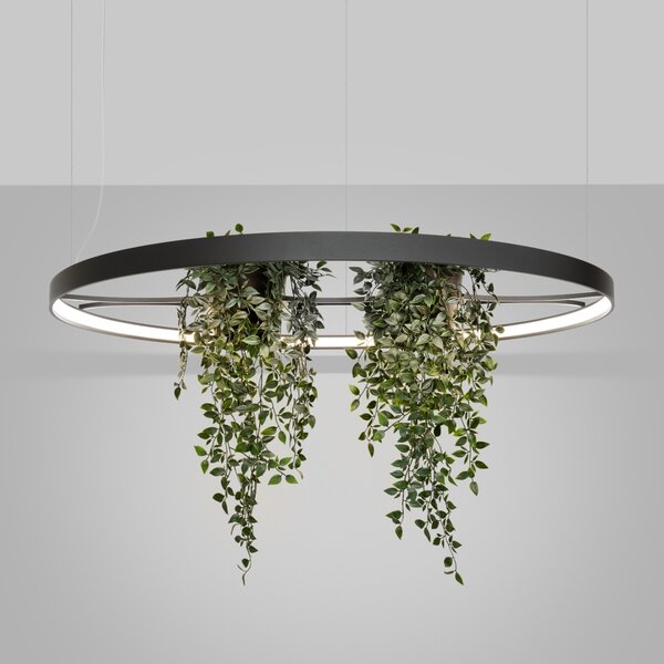 Πολυέλαιος LED Rio Bio 110, Μαύρος, 4000K, 110x110x200 cm