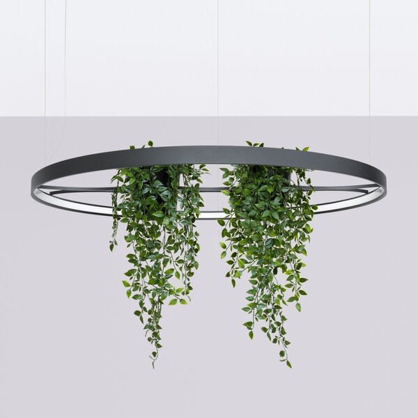 Πολυέλαιος LED Rio Bio 110, Μαύρος, 4000K, 110x110x200 cm
