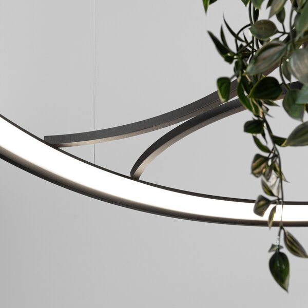 Πολυέλαιος LED Rio Bio 110, Μαύρος, 4000K, 110x110x200 cm