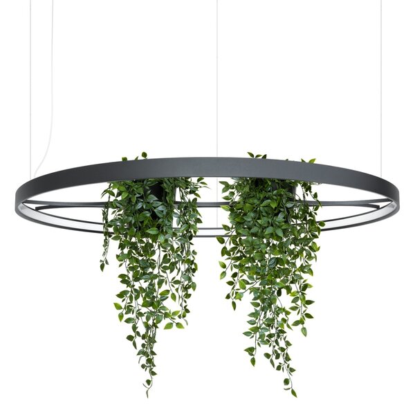 Πολυέλαιος LED Rio Bio 110, Μαύρος, 4000K, 110x110x200 cm
