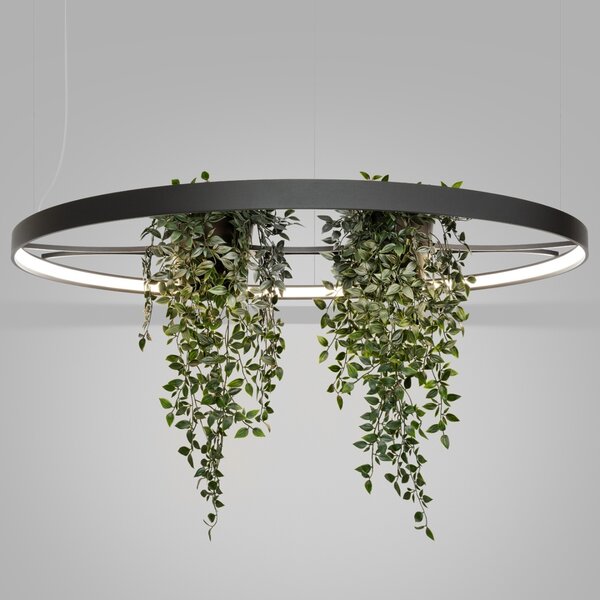 Πολυέλαιος LED Rio Bio 110, Μαύρος, 4000K, 110x110x200 cm