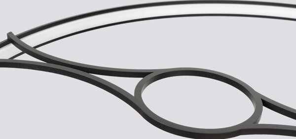 Πολυέλαιος LED Rio Bio 110, Μαύρος, 4000K, 110x110x200 cm