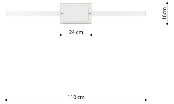 Κρεμαστό φωτιστικό LED Rio 110, Λαδί, 3000K, 110x16x150 cm