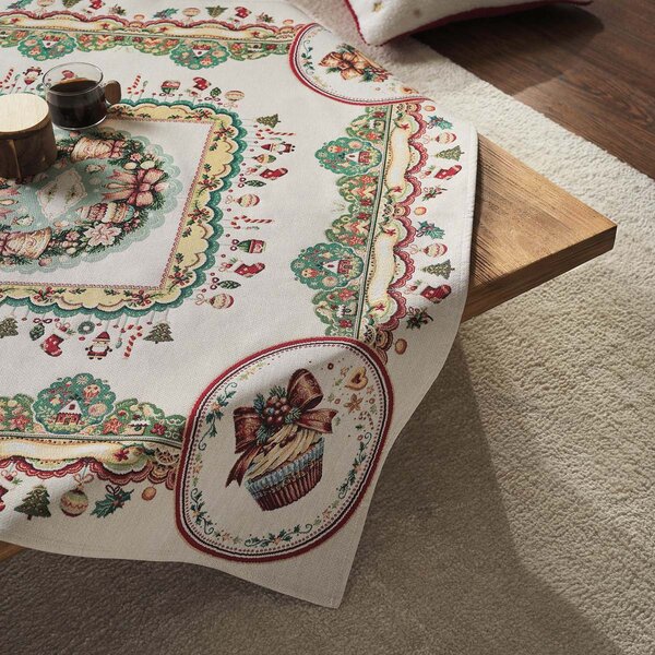 Χριστουγεννιάτικο Καρέ (90x90) Gofis Home Xmas 212
