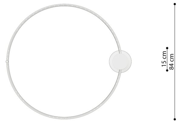 Πλαφονιέρα LED Rio, Γυαλιστερό χρυσό, 3000K, 78x87x12.5 cm