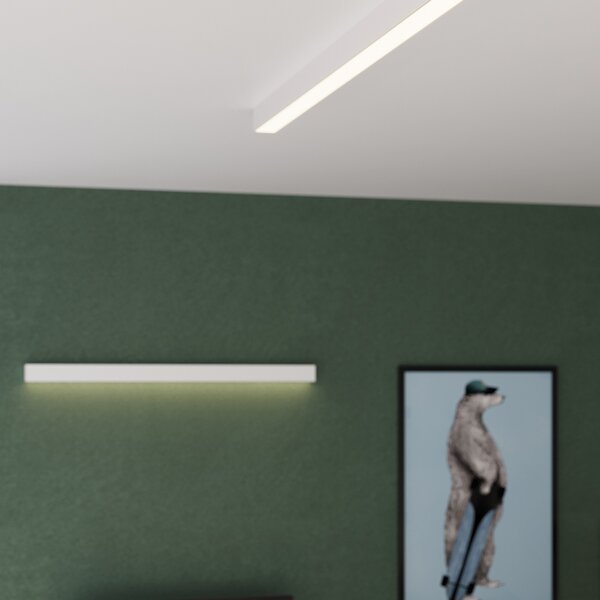 Πλαφονιέρα LED Pinne, Λευκή, 4000K, 200x6x6 cm