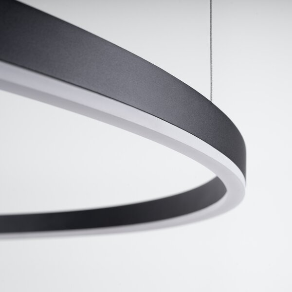Πολυέλαιος LED Oda, Μαύρος, 3000K, 80x80x120 cm