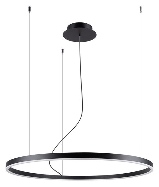 Πολυέλαιος LED Oda, Μαύρος, 3000K, 80x80x120 cm