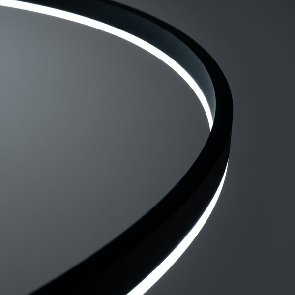Πολυέλαιος LED Oda, Μαύρος, 3000K, 80x80x120 cm