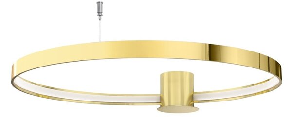 Πλαφονιέρα LED Rio, Γυαλιστερό χρυσό, 3000K, 78x87x12.5 cm