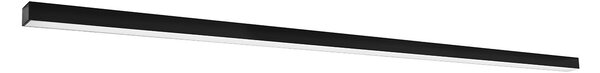 Πλαφονιέρα LED Pinne, Μαύρη, 3000K, 200x6x6 cm