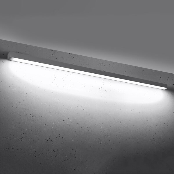 Φωτιστικό τοίχου LED Pinne, Γκρι, 4000K, 200x6x6 cm
