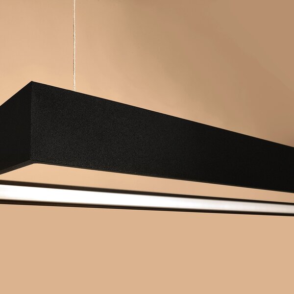 Πολυέλαιος LED Tuula, Μαύρος, 3000K, 130x40x150 cm